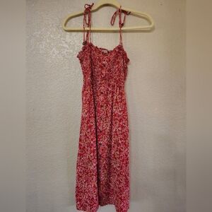 Wonderly Red/Rust Floral Dress